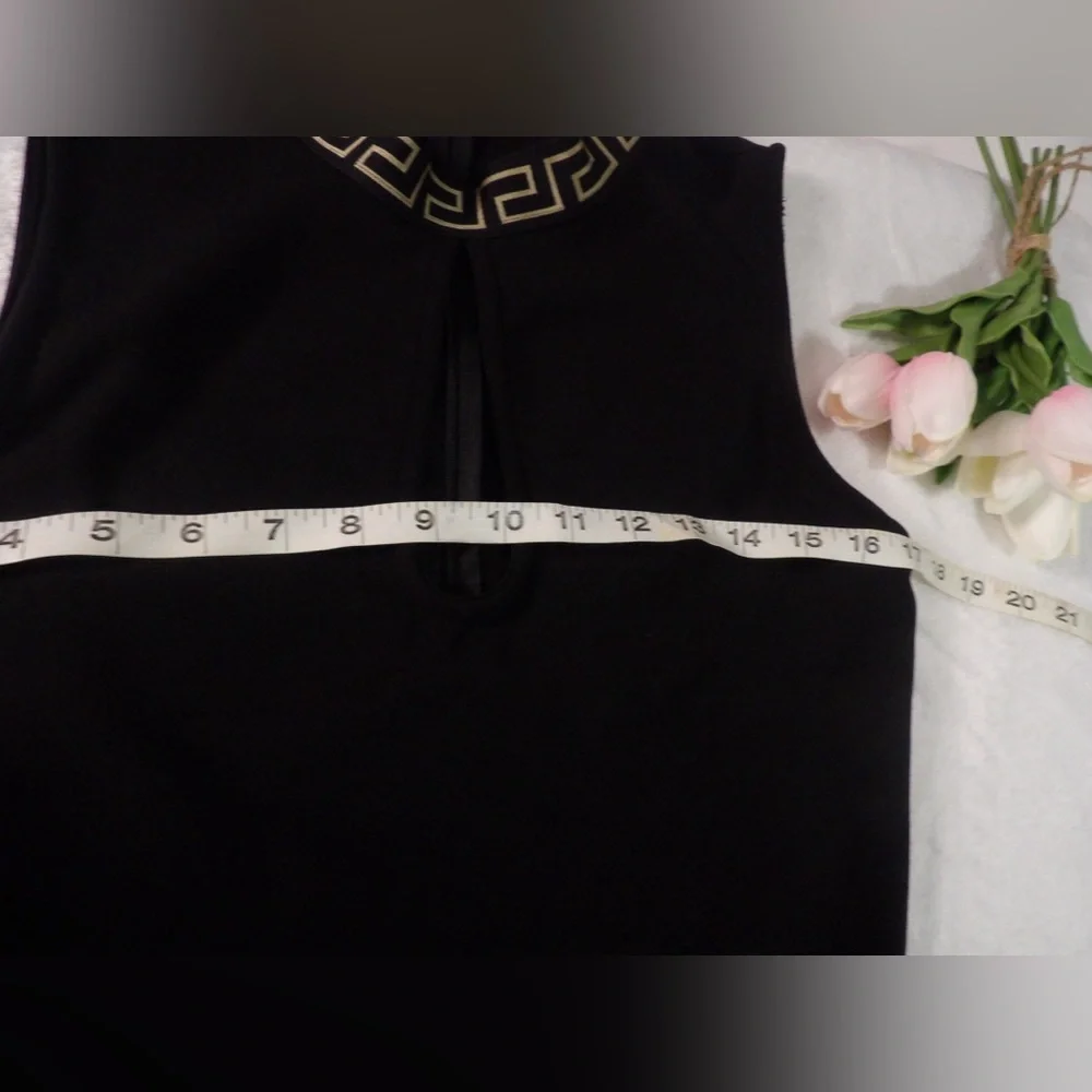 Valentino Black Asymmetrical  Sleeveless Dress - Picture 4 of 11